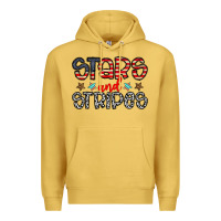 Antique Gold stars and stripes Premium Hoodie - CowhideDigitalArt