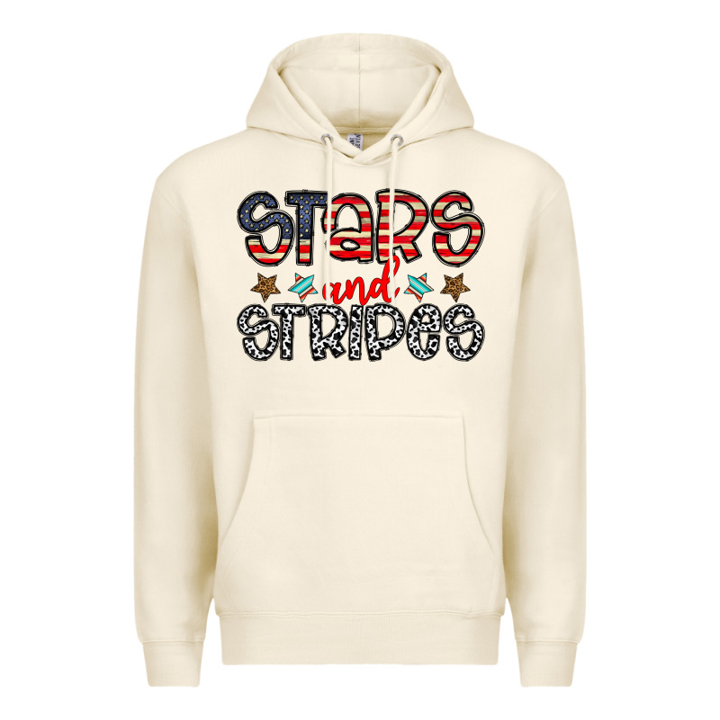 Stars And Stripes Premium Hoodie by CowhideDigitalArt | Teevron