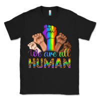 Black We Are All Human Classic Tee - BundleAndBundleShop