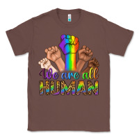 Chestnut We Are All Human Classic Tee - BundleAndBundleShop