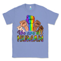 Colony Blue We Are All Human Classic Tee - BundleAndBundleShop
