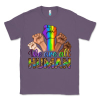 Lavender We Are All Human Classic Tee - BundleAndBundleShop