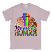 Lilac We Are All Human Classic Tee - BundleAndBundleShop