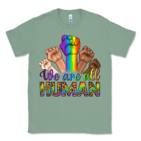 Sage We Are All Human Classic Tee - BundleAndBundleShop