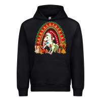 Black Christmas Unicorn Rainbow Urban Hoodie - FaDigitalArtStudio