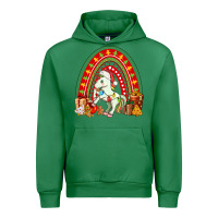 Emerald Christmas Unicorn Rainbow Urban Hoodie - FaDigitalArtStudio