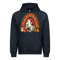Navy Christmas Unicorn Rainbow Urban Hoodie - FaDigitalArtStudio