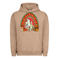 Pigment Burro Christmas Unicorn Rainbow Urban Hoodie - FaDigitalArtStudio