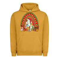 Pigment Peanut Butter Christmas Unicorn Rainbow Urban Hoodie - FaDigitalArtStudio