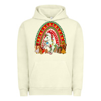 Pigment Pistachio Christmas Unicorn Rainbow Urban Hoodie - FaDigitalArtStudio