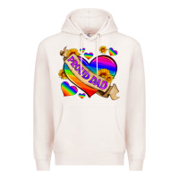 Pale Pink lgbtq proud dad Premium Hoodie - HRA Design Shop