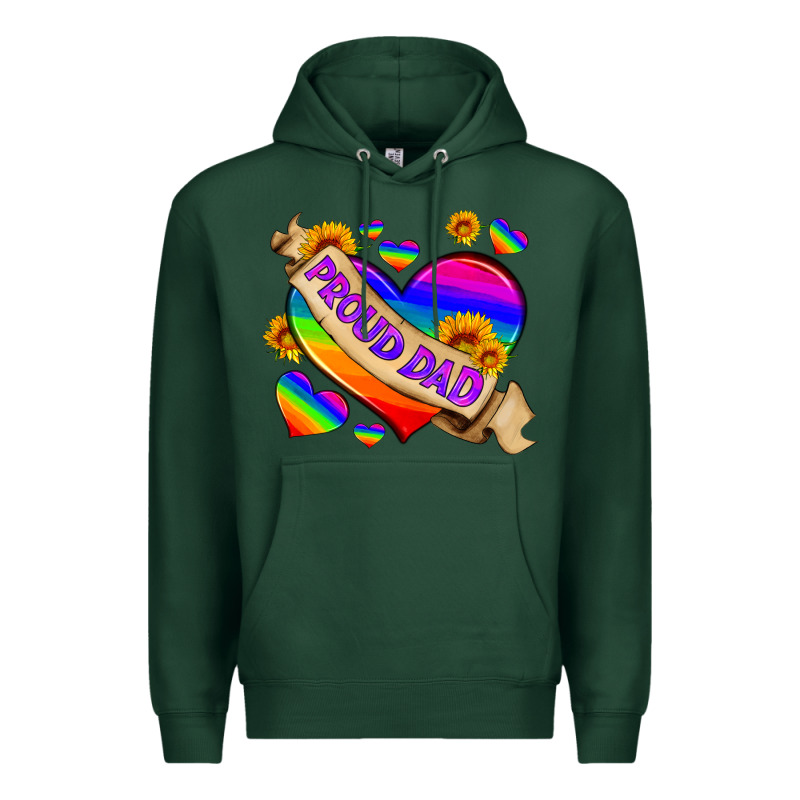 Lgbtq Proud Dad Premium Hoodie by HRA Design Shop | Teevron