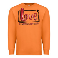 Carrot love all day every day hearts Premium Sweatshirt - MaliasSmallBusiness