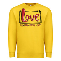 Lemon love all day every day hearts Premium Sweatshirt - MaliasSmallBusiness