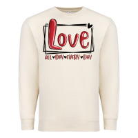 Sandshell love all day every day hearts Premium Sweatshirt - MaliasSmallBusiness