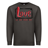 Smoke love all day every day hearts Premium Sweatshirt - MaliasSmallBusiness