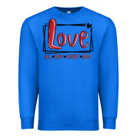 True Royal love all day every day hearts Premium Sweatshirt - MaliasSmallBusiness
