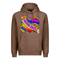 Chestnut lgbtq proud dad Premium Hoodie - HRA Design Shop