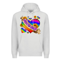 Dove Grey lgbtq proud dad Premium Hoodie - HRA Design Shop