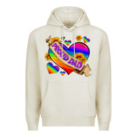Oatmeal Heather lgbtq proud dad Premium Hoodie - HRA Design Shop