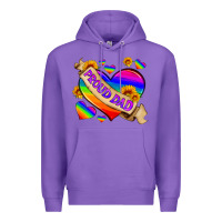Purple lgbtq proud dad Premium Hoodie - HRA Design Shop