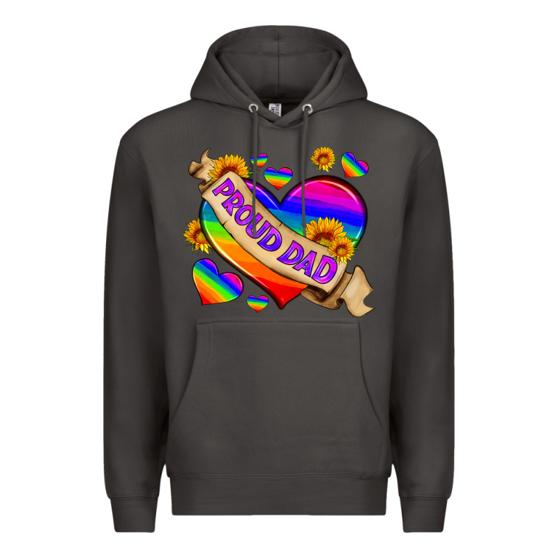 Lgbtq Proud Dad Premium Hoodie by HRA Design Shop | Teevron