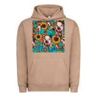 Pigment Burro cute pig with patches seamless pattern Urban Hoodie - HRA Design Shop