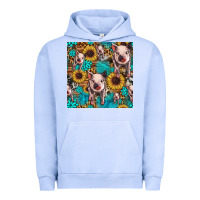 Pigment Grape Ice cute pig with patches seamless pattern Urban Hoodie - HRA Design Shop