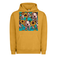 Pigment Peanut Butter cute pig with patches seamless pattern Urban Hoodie - HRA Design Shop