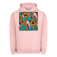 Pigment Salmon cute pig with patches seamless pattern Urban Hoodie - HRA Design Shop