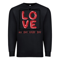 Black love all day every day Premium Sweatshirt - MaliasSmallBusiness
