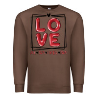 Chestnut love all day every day Premium Sweatshirt - MaliasSmallBusiness