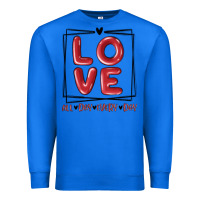 True Royal love all day every day Premium Sweatshirt - MaliasSmallBusiness