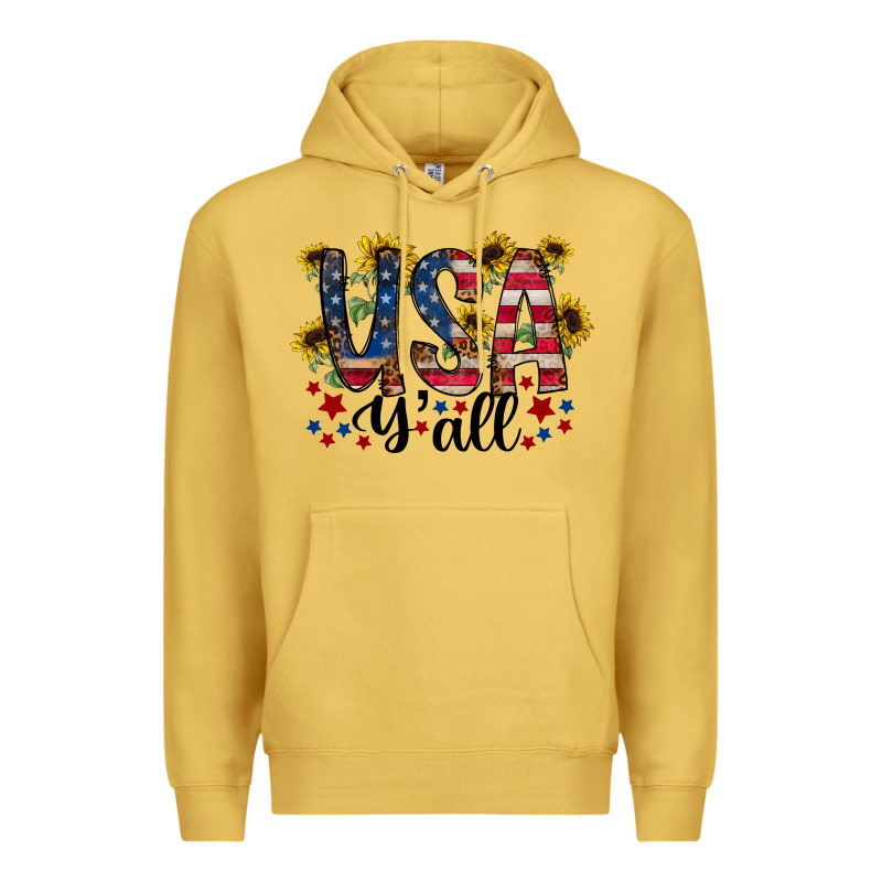 Usa Yall Premium Hoodie by RacoonDesign | Teevron
