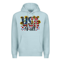 Blue Mist usa yall Premium Hoodie - RacoonDesign