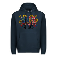 Navy usa yall Premium Hoodie - RacoonDesign