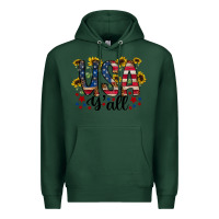 Sports Green usa yall Premium Hoodie - RacoonDesign