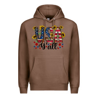 Chestnut usa yall Premium Hoodie - RacoonDesign