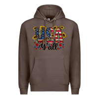 Coffee usa yall Premium Hoodie - RacoonDesign