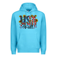 Ocean Blue usa yall Premium Hoodie - RacoonDesign