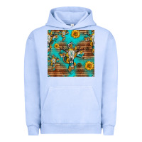 Pigment Grape Ice bull skull cross seamless pattern Urban Hoodie - HRA Design Shop