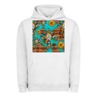 Pigment Lunar Rock bull skull cross seamless pattern Urban Hoodie - HRA Design Shop