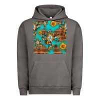 Pigment Tornado bull skull cross seamless pattern Urban Hoodie - HRA Design Shop
