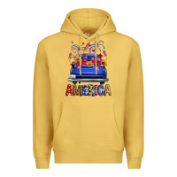 Antique Gold western fourth of july america truck Premium Hoodie - FaDigitalArtStudio