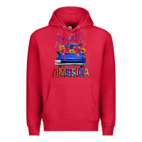 Cardinal western fourth of july america truck Premium Hoodie - FaDigitalArtStudio