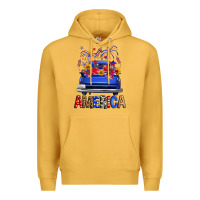 Mustard western fourth of july america truck Premium Hoodie - FaDigitalArtStudio