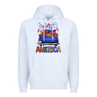 Western Fourth Of July America Truck Premium Hoodie | Teevron