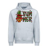 Heather Grey summer vibes Urban Hoodie - CowhideDigitalArt