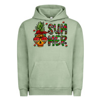 Pigment Oil Green summer vibes Urban Hoodie - CowhideDigitalArt