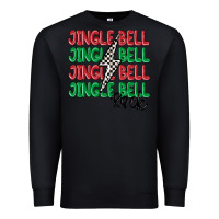 Black jingle bell rock Premium Sweatshirt - MaliasSmallBusiness